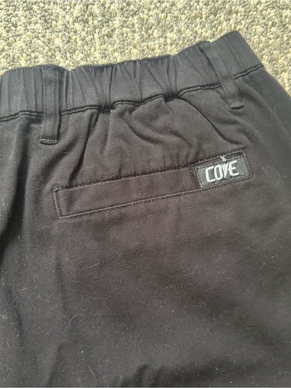 Mens Cove Black Chino Shorts New Without Tag - Picture 4 of 5